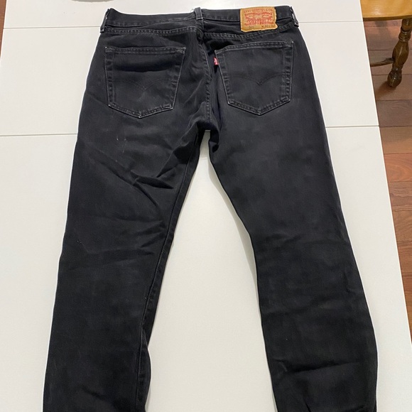 Levi 501 Jeans - Black - 32Wx34L - Picture 4 of 7
